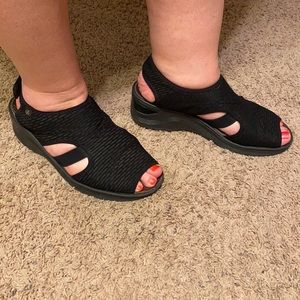 B Zees sandals. Size 11 Med. Black